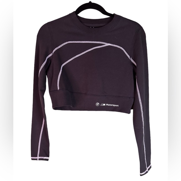 PUMA BMW Motorsport Essential Logo Crop Top - Picture 2 of 5